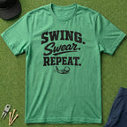 Swing. Swear. Repeat. - T-Shirt