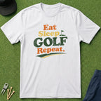 Eat Sleep Golf Repeat - T-Shirt