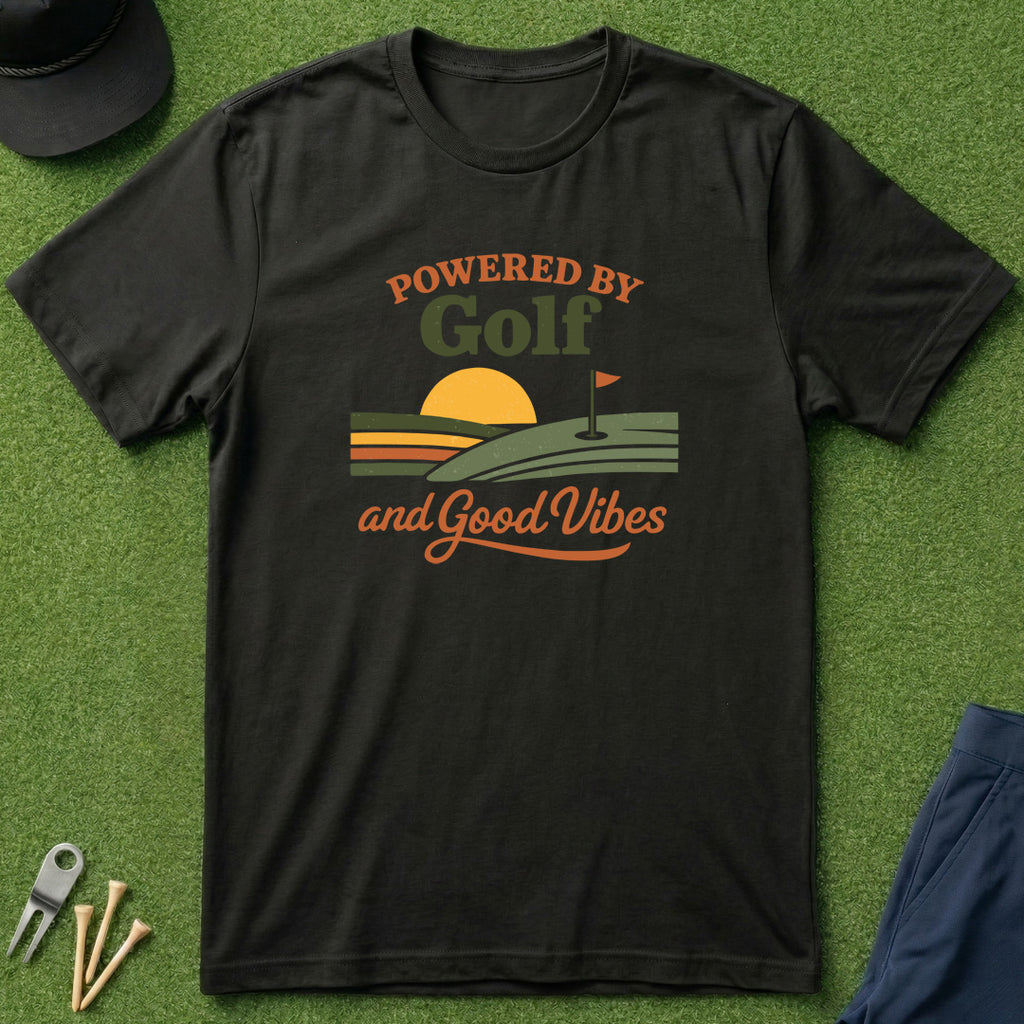 Powered By Golf & Good Vibes - T-Shirt