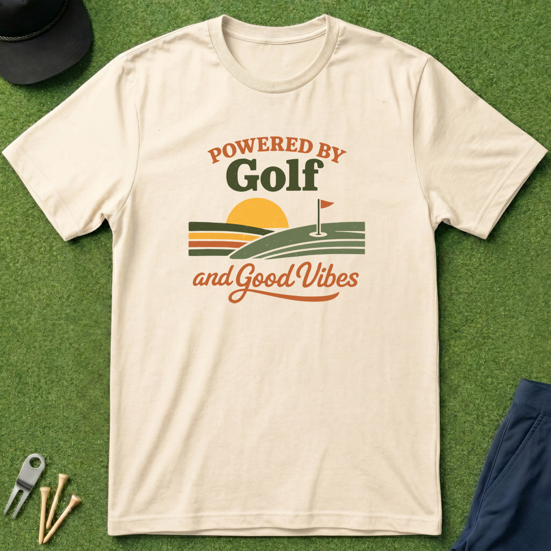 Powered By Golf & Good Vibes - T-Shirt