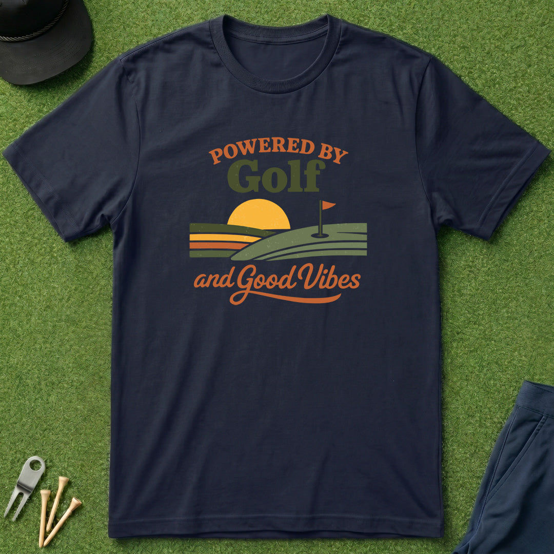 Powered By Golf & Good Vibes - T-Shirt