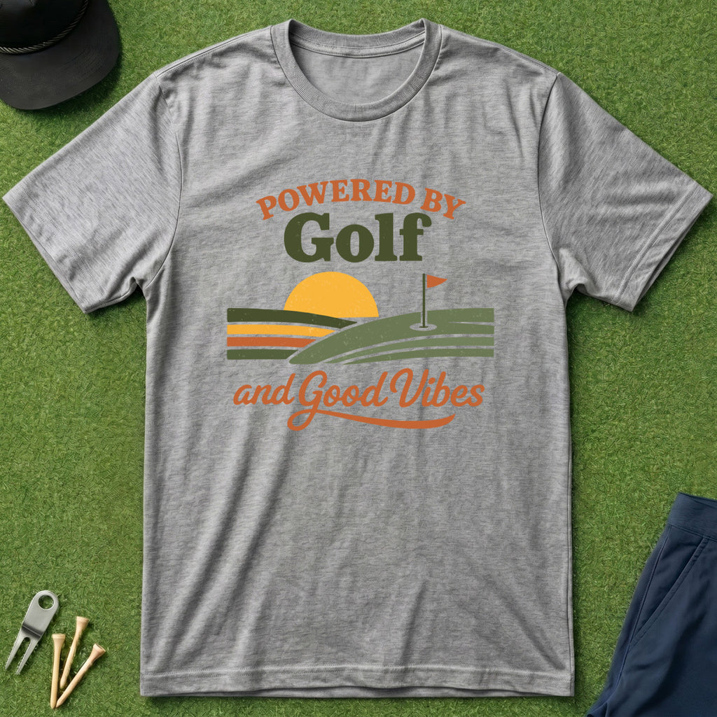 Powered By Golf & Good Vibes - T-Shirt