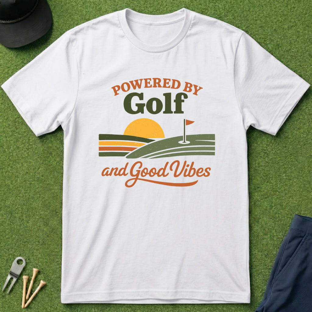 Powered By Golf & Good Vibes - T-Shirt