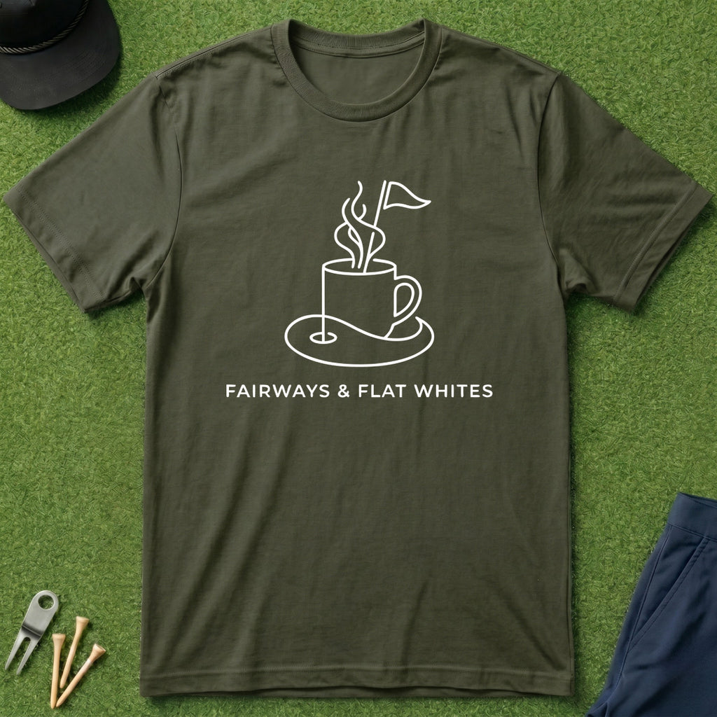 Fairways & Flat Whites - T-Shirt