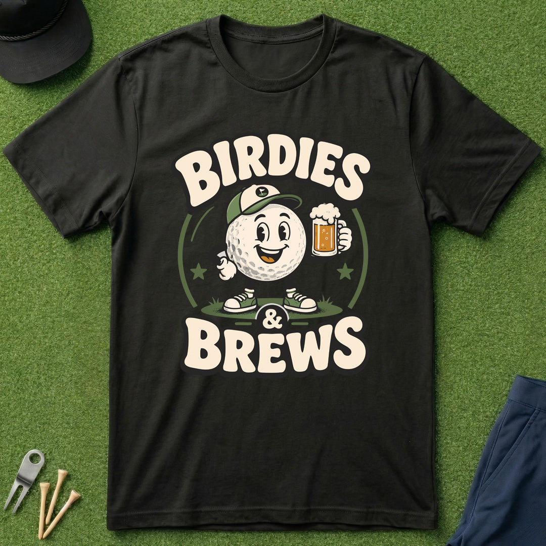 Birdies & Brews Golf Ball - T-Shirt