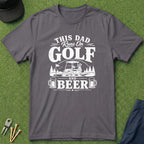 This Dad Runs On Golf And Beer - T-Shirt