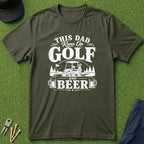 This Dad Runs On Golf And Beer - T-Shirt