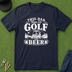This Dad Runs On Golf And Beer - T-Shirt
