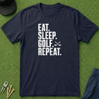 Eat Sleep Golf Repeat - T-Shirt