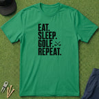 Eat Sleep Golf Repeat - T-Shirt