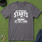 My Weekend Starts At Tee Time - T-Shirt