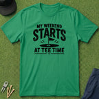 My Weekend Starts At Tee Time - T-Shirt