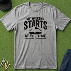 My Weekend Starts At Tee Time - T-Shirt