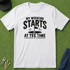 My Weekend Starts At Tee Time - T-Shirt