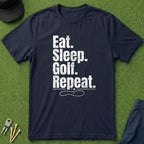 Eat. Sleep. Golf. Repeat. - T-Shirt