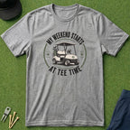 My Weekend Starts At Tee Time - T-Shirt