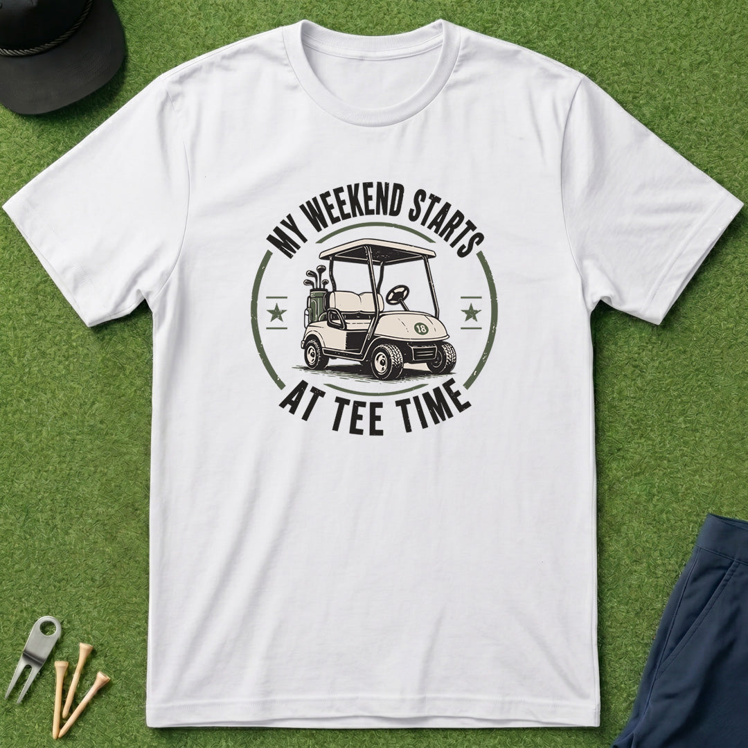 My Weekend Starts At Tee Time - T-Shirt