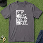 Eat. Sleep. Golf. Repeat. Collegiate - T-Shirt