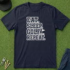 Eat. Sleep. Golf. Repeat. Collegiate - T-Shirt