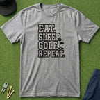 Eat. Sleep. Golf. Repeat. Collegiate - T-Shirt