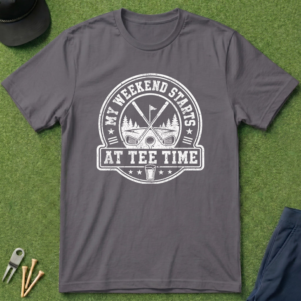 My Weekend Starts At Tee Time - T-Shirt