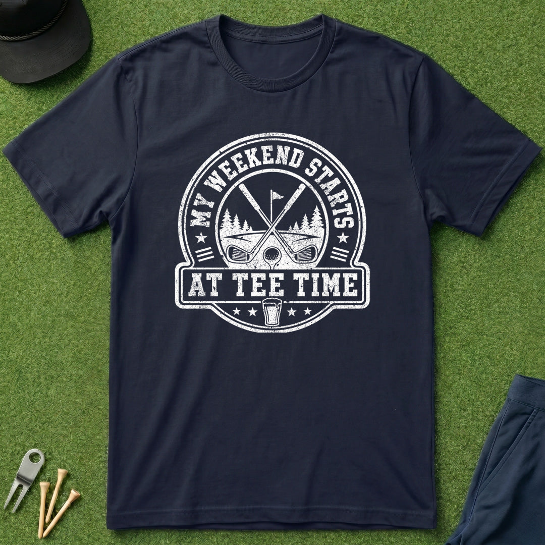My Weekend Starts At Tee Time - T-Shirt