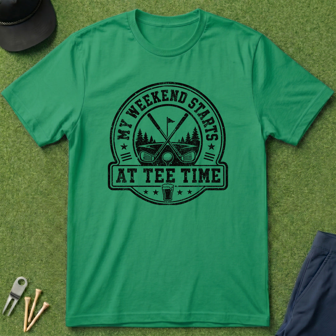 My Weekend Starts At Tee Time - T-Shirt