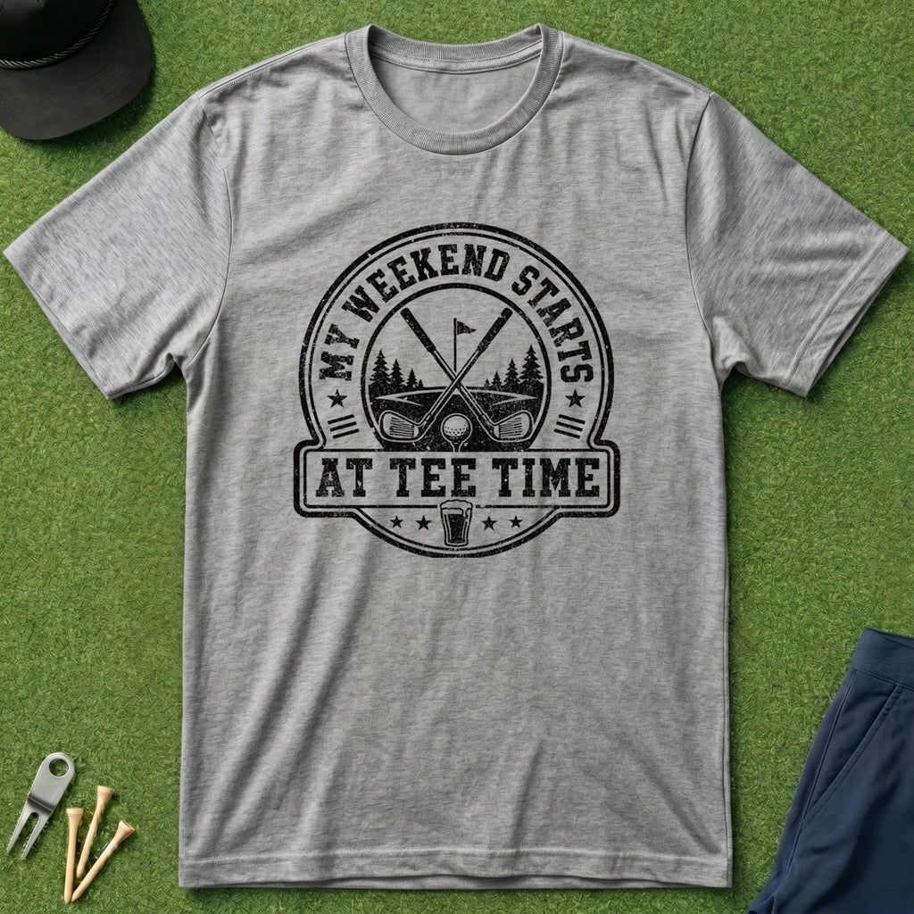 My Weekend Starts At Tee Time - T-Shirt