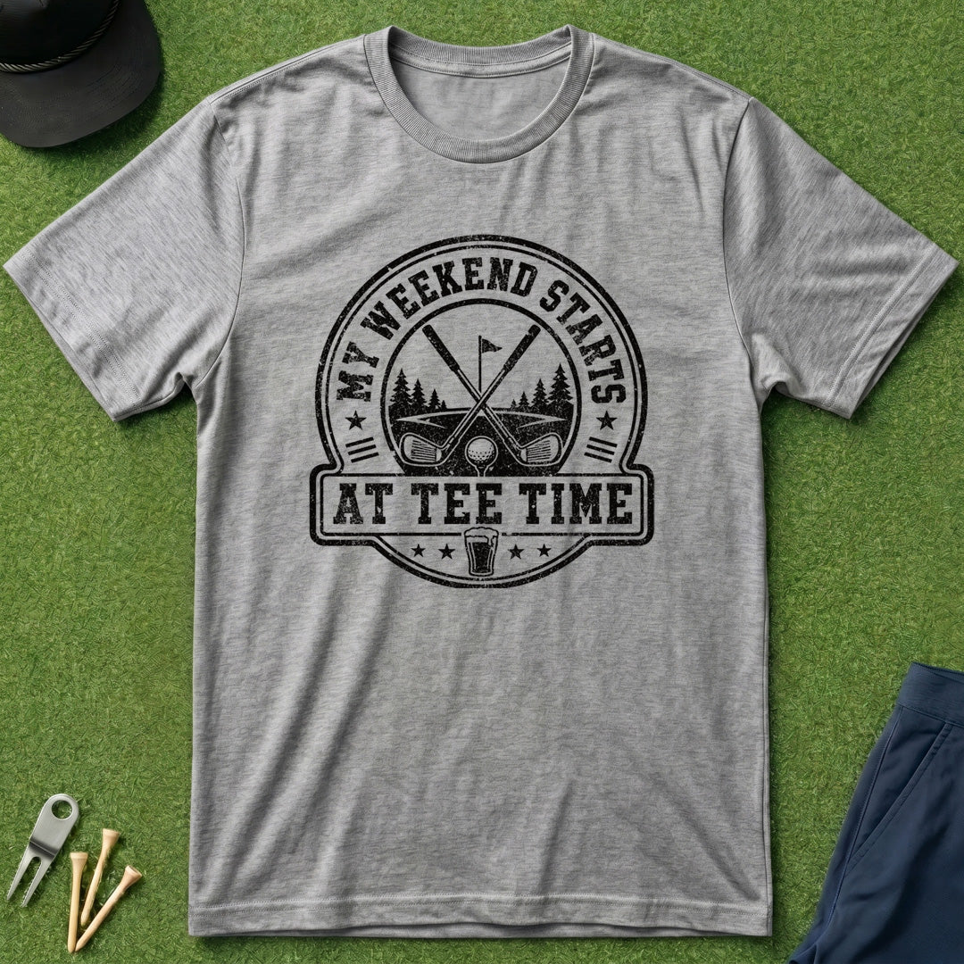 My Weekend Starts At Tee Time - T-Shirt