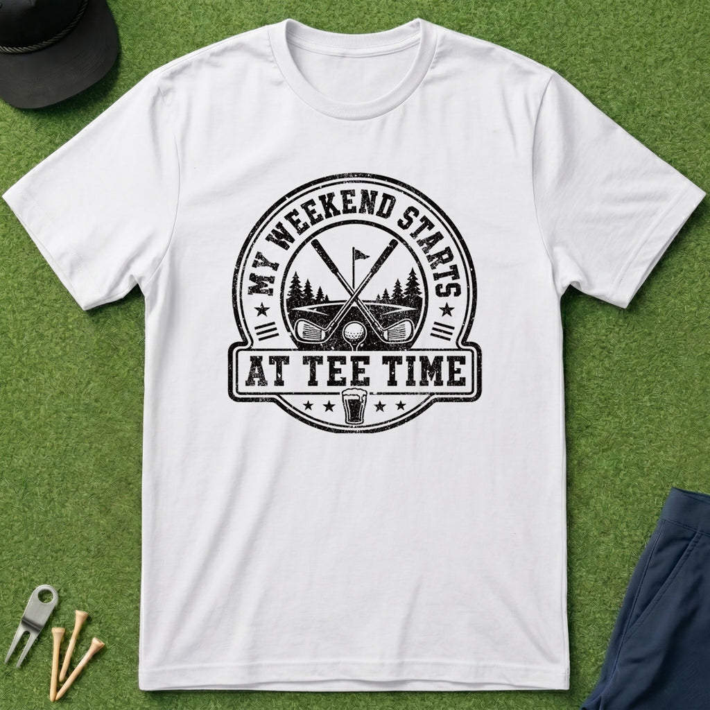 My Weekend Starts At Tee Time - T-Shirt