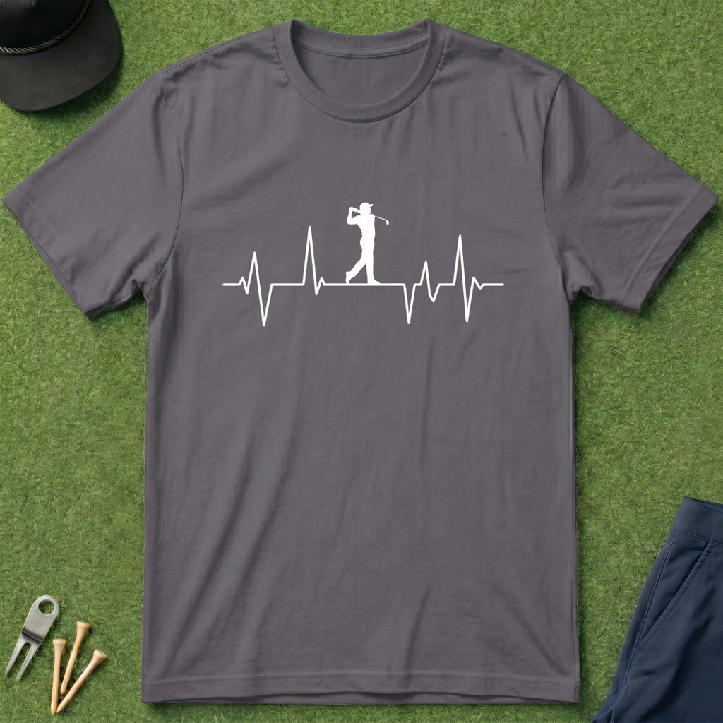 Golfers Heart Beat - T-Shirt