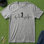 Golfers Heart Beat - T-Shirt
