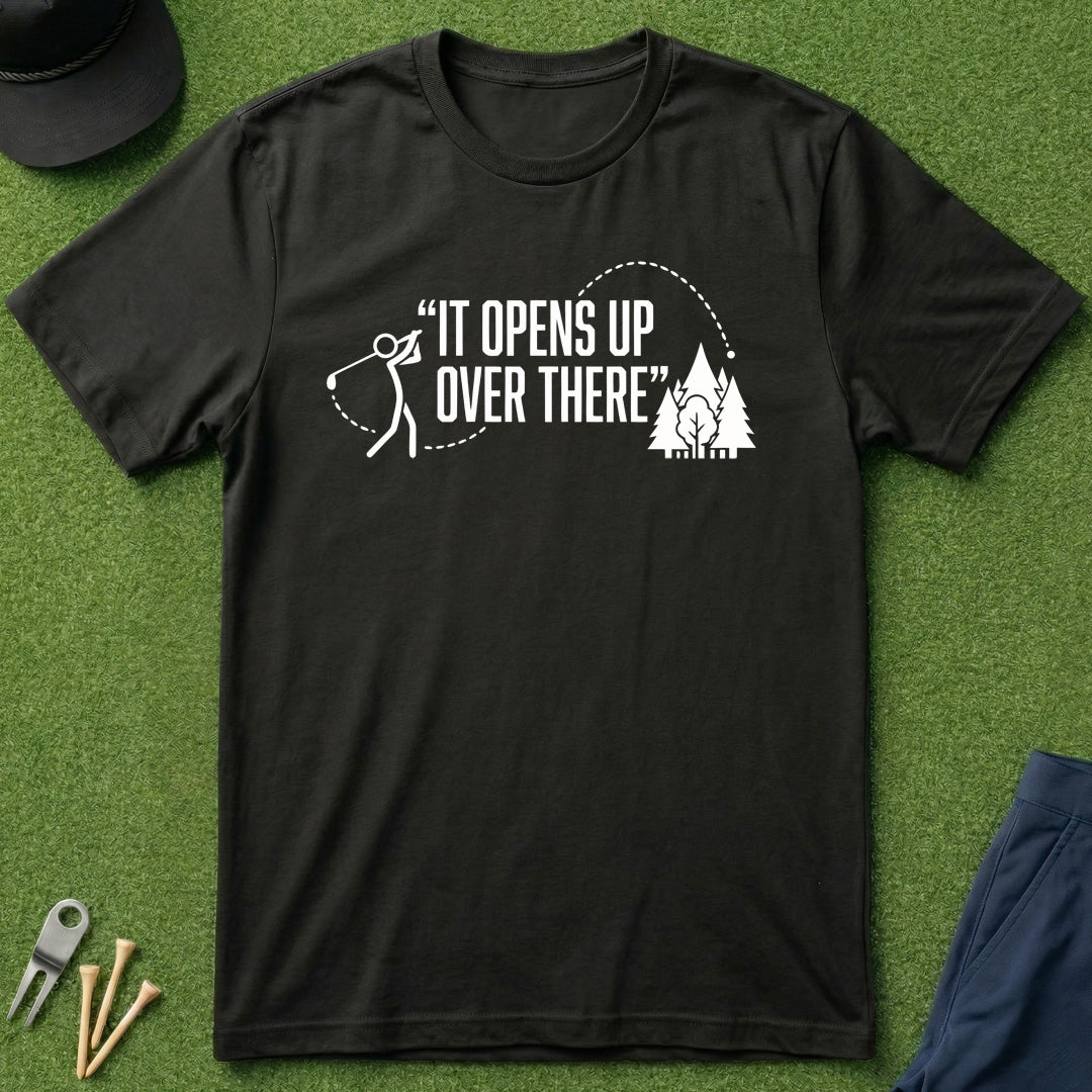 It Opens Up Over There - T-Shirt