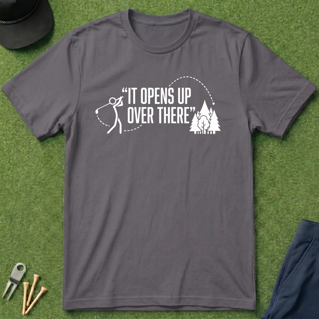 It Opens Up Over There - T-Shirt