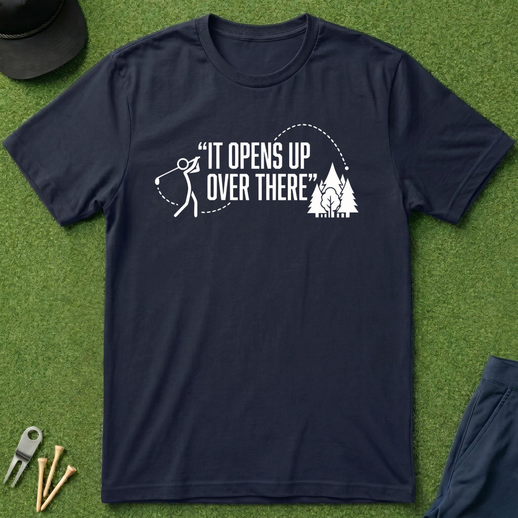 It Opens Up Over There - T-Shirt
