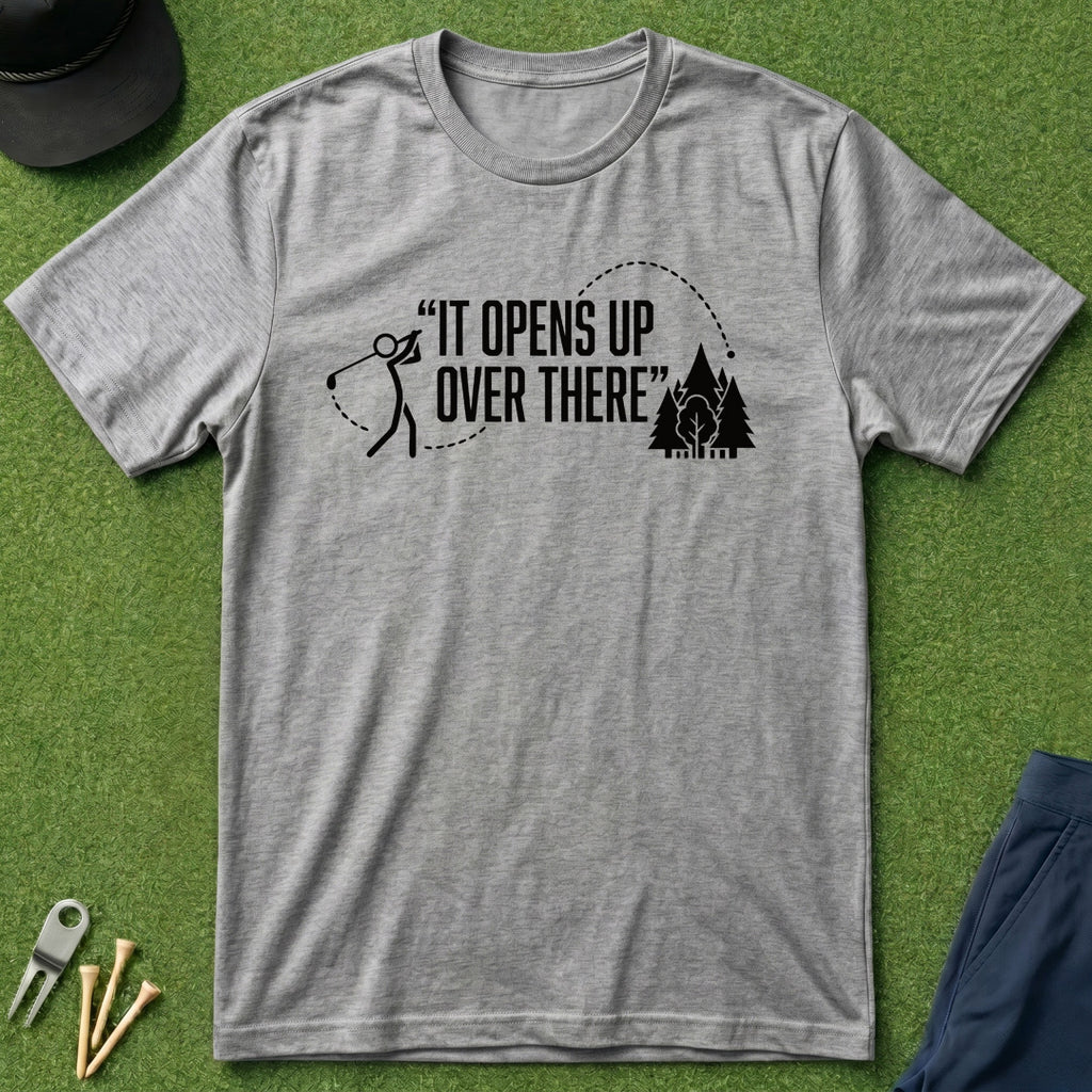 It Opens Up Over There - T-Shirt