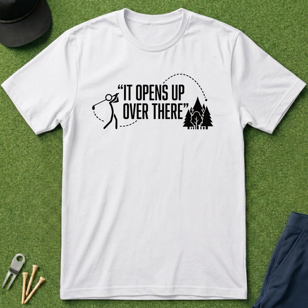 It Opens Up Over There - T-Shirt