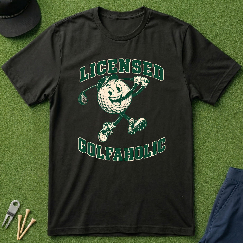 Licensed Golfaholic - T-Shirt