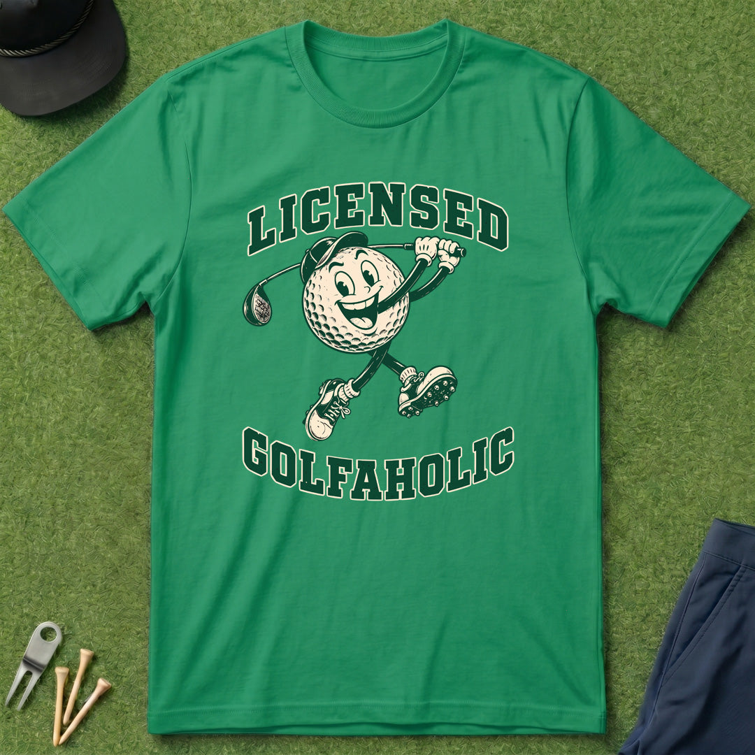 Licensed Golfaholic - T-Shirt