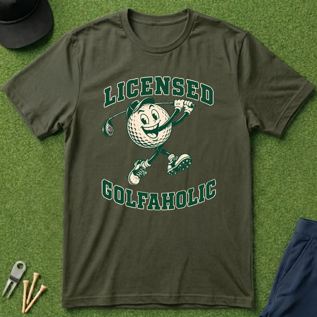 Licensed Golfaholic - T-Shirt
