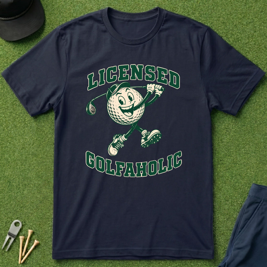 Licensed Golfaholic - T-Shirt