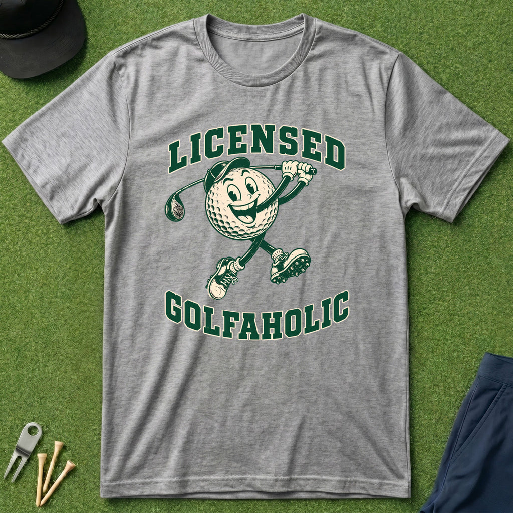 Licensed Golfaholic - T-Shirt
