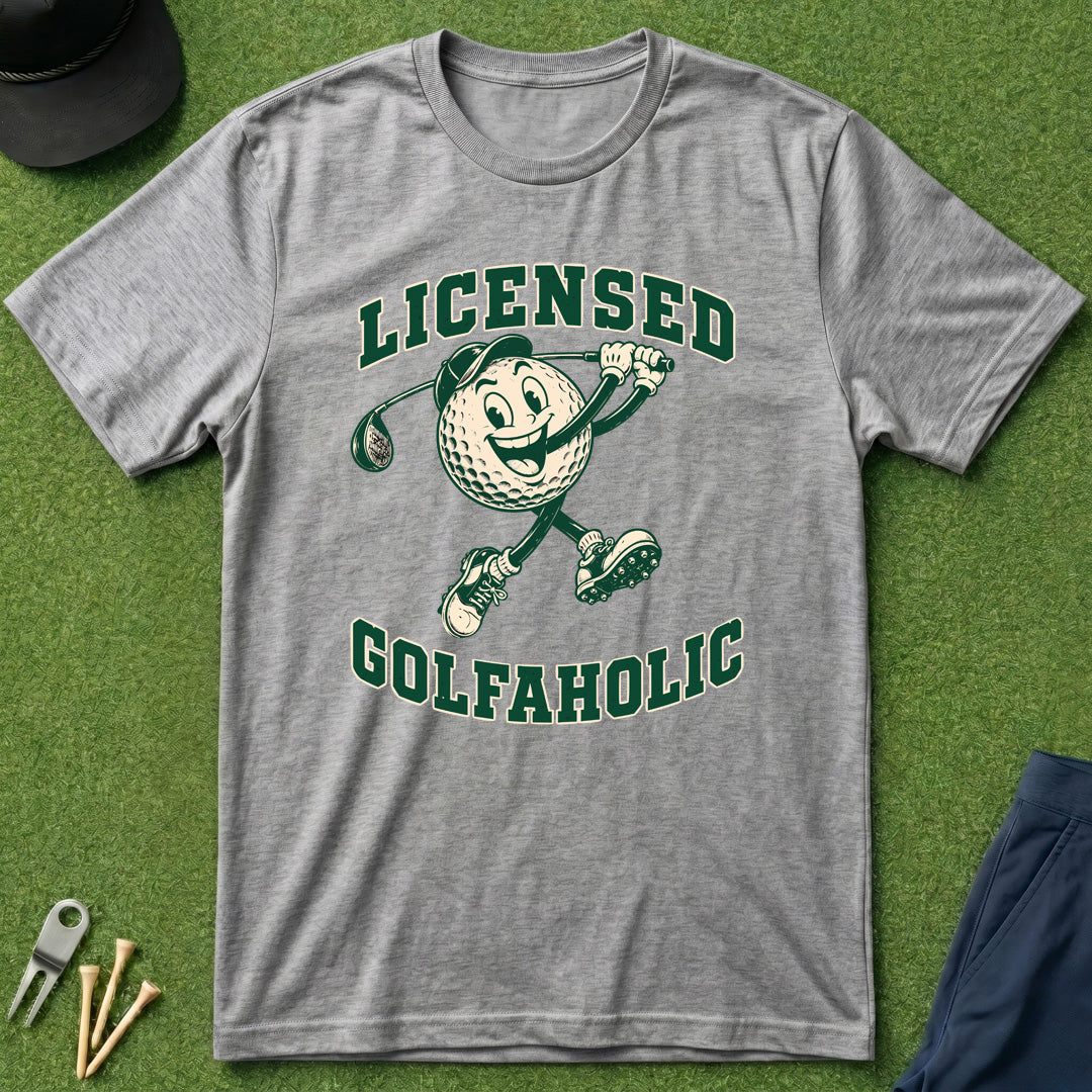 Licensed Golfaholic - T-Shirt