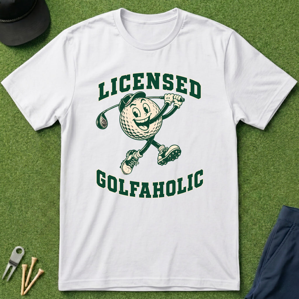 Licensed Golfaholic - T-Shirt