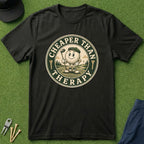 Golf Is My Therapy Badge - T-Shirt