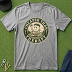 Golf Is My Therapy Badge - T-Shirt