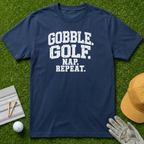 Gobble. Golf. Nap. Repeat. - Navy [BVS fb36f9d1-f128-413e-9243-3ec3b62a9808:1]