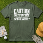 Caution May Practice Swing Randomly - Military Green [BVS 5c99ca1c-841f-4142-9666-2fb032effaf3:0]