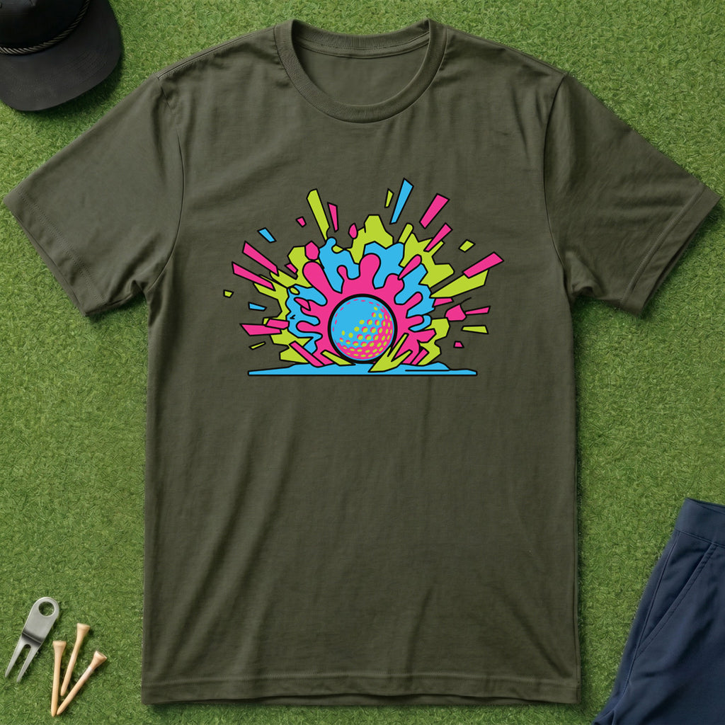 Neon Golf Explosion - T-Shirt