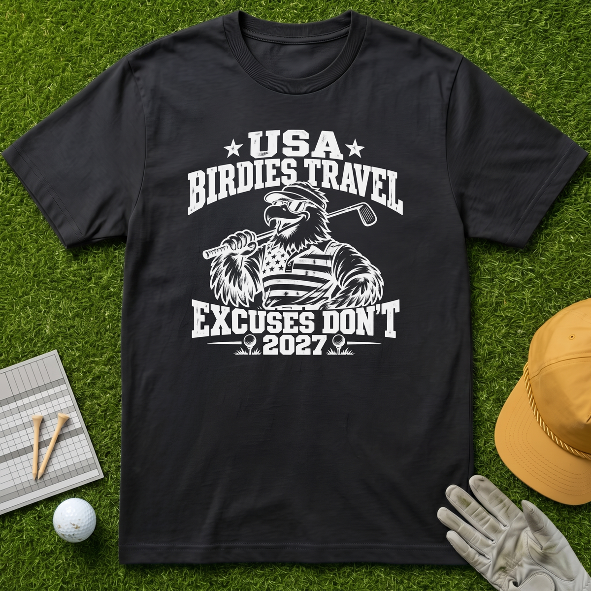 USA BIRDIES TRAVEL EXCUSES DON'T 2027 - Black [BVS 1e5e9569-d23e-4c06-867e-df3afa06f99f:4]